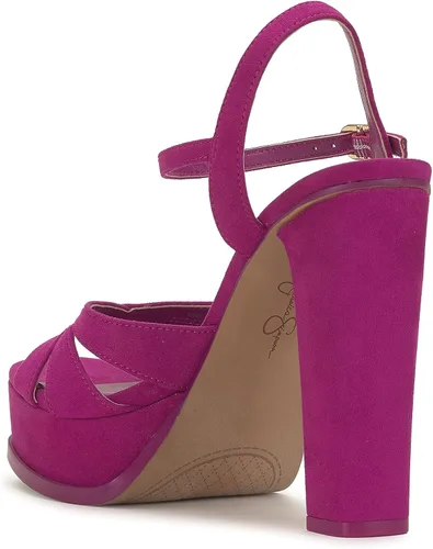 Vista 6 de Jessica Simpson Sandalias de plataforma con tacón de bloque Giddings para mujer