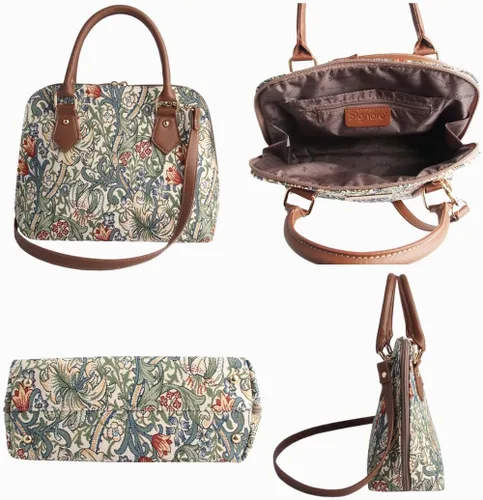 Vista 5 de Signare Tapestry Hand & Shoulder Bag for Women Fashionable Cross Body bag Purses for Woman Satchel Bag for Women Girls Teen