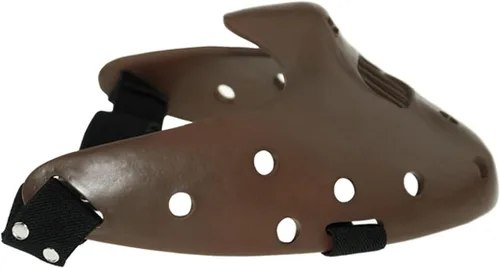 Vista 3 de brableewear Hannibal Lecter Máscara de silencio de corderos, máscara de resina de película de media cara, Halloween, cosplay, fiesta, accesorios