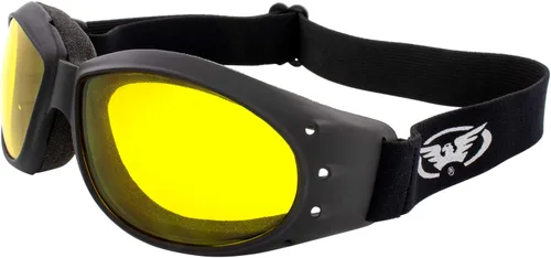 Vista 9 de Global Vision Eliminator Gafas Acolchadas para Motocicleta de Dirt Bike para Hombres y Mujeres (Marco Negro/Lente Ahumado)