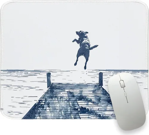 Vista 16 de Glod Mordern - Alfombrilla de mouse pequeña dorada, rectangular, negra, para computadora de viaje, para laptop, alfombrilla de escritorio