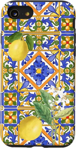 Vista 18 de Sicilian,Italian,Summer,Tiles,Citrus,Mosaic,Majolica Art Case for iPhone 17