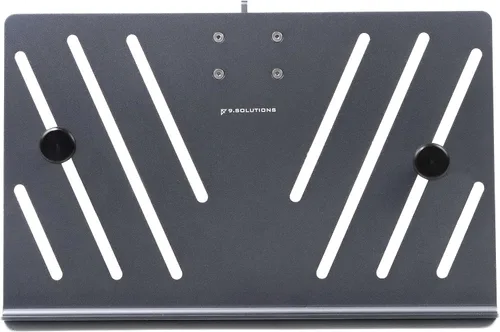 Vista 3 de 9.Solutions Soporte para computadora portátil, 9.VB5118, soporte de aluminio de escritorio para MacBook ajustable, soporte multiángulo, soporte