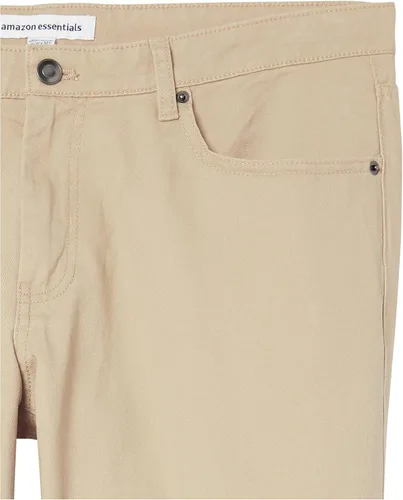 Vista 5 de Tienda Essentials Pantalón de sarga elástico de 5 bolsillos para hombre
