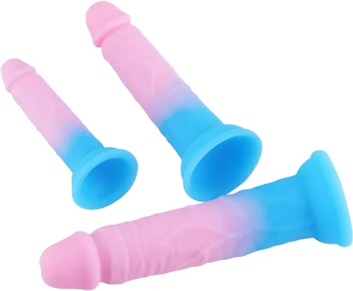 Vista 6 de Juegos de entrenamiento de enchufe anal, consoladores anales de 3 tamaños, consolador de silicona con fuerte ventosa, juguetes sexuales