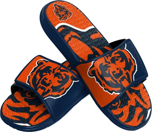 Vista 25 de FOCO mens NFL Team Logo Athletic Sport Shower Flip Flop Sandals Gel Slides