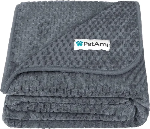 Vista 19 de PetAmi Manta impermeable para perro, manta a prueba de fugas para perros pequeños y medianos, protector de sofá y muebles, manta de forro polar