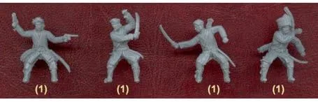 Vista 3 de Figuras de modelo de plástico Basmachi, Guerra Civil Rusa, 1918-1922 1/72 Orion 72026