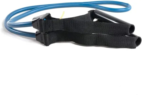 Vista 6 de Power Systems Versa Tube Plus Resistance Bands with Handles 48" Exercise Tubing, Multiple Resistance Levels for Strength Training, Home Gym