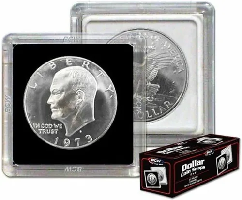 Vista 7 de BCW Cápsula para monedas de 2x2 - Dólar pequeño de 25 ct Protector de monedas seguro para archivo Estuche expositor de monedas de poliestireno