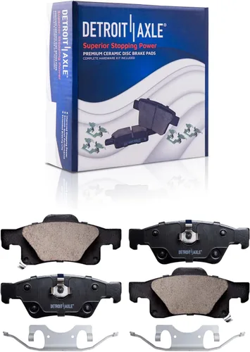 Vista 38 de Detroit Axle - Kit de freno delantero para Dodge Ram 1500 Durango Dakota Chrysler Aspen Dakota Driver Side Disco Freno Pinza de freno de cerámica