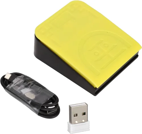 Vista 8 de Interruptor de control de pedal de pie, interruptor de acción de control de un solo pie USB, pedal de juego de alta sensibilidad con cable