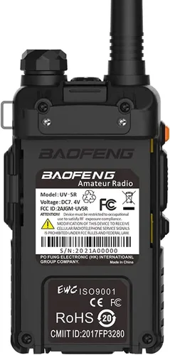 Vista 5 de BAOFENG UV-5R Radio bidireccional Radio de mano jamón de doble banda Walkie