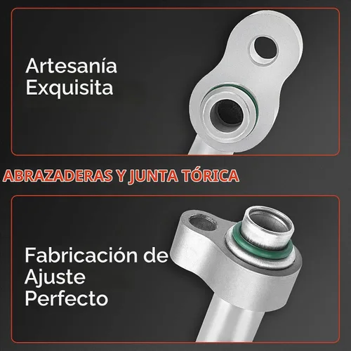 Vista 3 de A-Premium Conjunto de manguera de línea de descarga de A/C compatible con Honda CR-V 2007-2011 L4 2.4L, compresor a condensador para CR-V