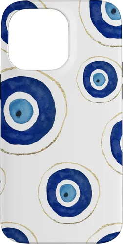 Vista 21 de Funda para teléfono con diseño de amuleto contra el mal de ojo, color blanco para iPhone 17