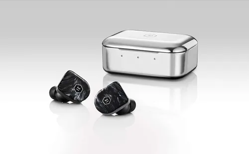 Vista 7 de Master & Dynamic MW07 Plus - Auriculares inalámbricos verdaderos, cancelación de ruido con micrófono Bluetooth, auriculares intrauditivos ligeros