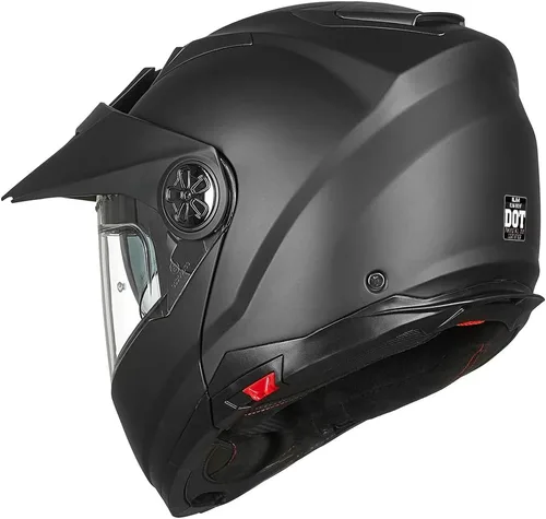 Vista 7 de ILM - Casco modular de cara completa para motocicleta, ATV, tres en uno, para moto de nieve, con visera antiniebla Pinlock, para hombres y mujeres