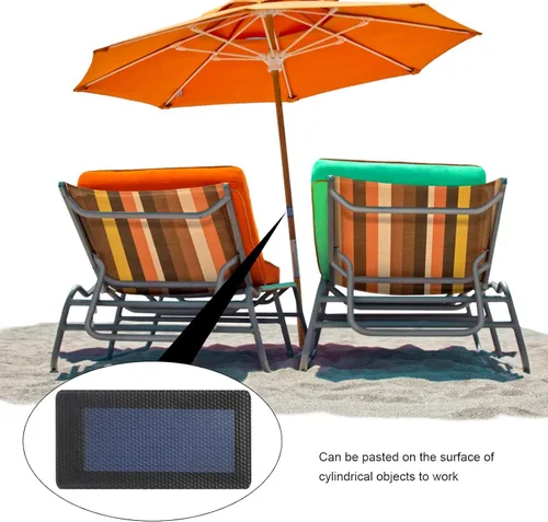Vista 2 de Plplaaoo Panel solar de silicio amorfo flexible, módulo solar de película fina de 2 V 0.3 W para proyectos de bricolaje - Mini células solares
