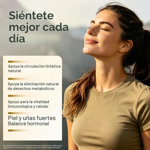 Vista 4 de Cápsulas de drenaje linfático, fórmula herbaria natural de 120 unidades para la salud inmunológica y equilibrio de líquidos con diente de león