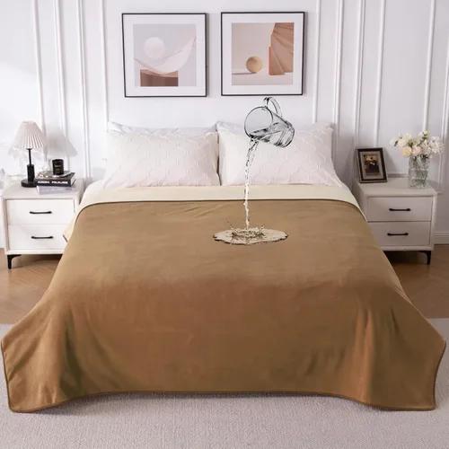 Vista 17 de QiyI Manta Impermeable para Cama Sofá Sillón, Pequeña Lavable Reversible y Reutilizable Manta Decorativa para Mascotas Perro Gato, Cubierta de Sofá