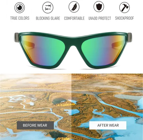 Vista 4 de BAWUYI Gafas de sol envolventes con protección futurista gafas cibernéticas Y2K accesorios de disfraz para mujeres y hombres persianas cuadradas