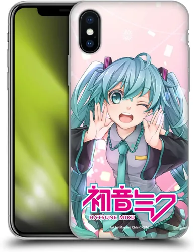 Vista 172 de Head Case Designs Licencia Oficial Hatsune Miku Gráficos Lindos Carcasa de Gel [Protección de Grado Militar] Compatible con Apple iPhone 7
