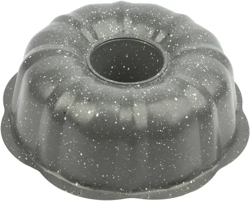 Vista 32 de David Burke Molde para hornear estriado de 9" - Molde para pasteles Bundt de acero al carbono - Bronce