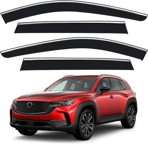 Vista 18 de Protector de lluvia adhesivo compatible con Toyota RAV4 2019-2025, protector de parabrisas de policarbonato, deflector de viento para ventana