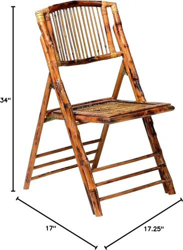 Vista 8 de Silla plegable de bambú americano