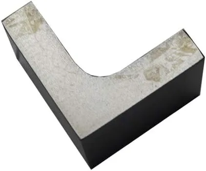 Vista 3 de Placa de ángulo sólido de hierro de casta, 2 "x 2" x 2 pulgadas - Alivio de estrés