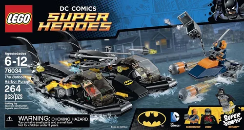 Vista 2 de Superhéroes 76034 de Lego, Juego de Construcción de la Persecución del Puerto del Batibote