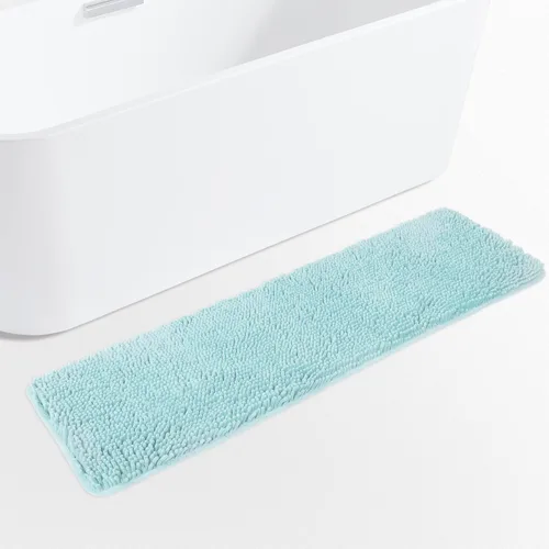 Vista 42 de Yeaban Alfombras pequeñas de baño de felpilla de 12 x 12 pulgadas, absorbentes y lavables, antideslizantes, de felpa y suaves para baño, ducha