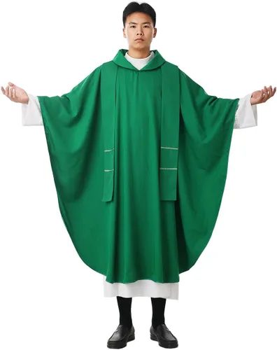 Vista 17 de BLESSUME Esperanza/Espíritu Iglesia Sacerdotes Sólidos Casulla Misas Vestiduras