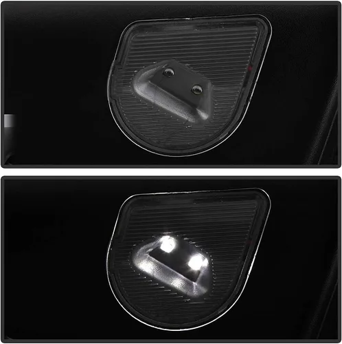 Vista 7 de ACANII - Para Dodge Ram 1500 2500 3500 2002-2008 [estilo 2009] Juego de espejos telescópicos de remolque con señal LED calentada