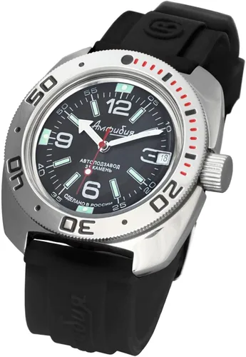 Vista 2 de Vostok Amphibian Automatic - Reloj de pulsera para hombre con cuerda automática Amphibia 710 710640