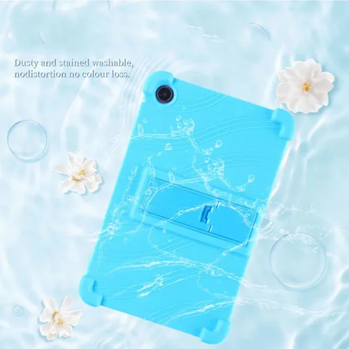 Vista 4 de Funda de TPU para tablet Onn 12.1 Pro 2024 + vidrio templado HD, carcasa de silicona protectora trasera – 9 dureza anti-arañazos protector