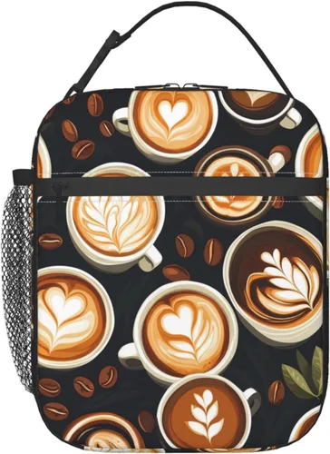 Vista 18 de Lonchera reutilizable con diseño de avión vintage para niños, mujeres y adultos, bolsa de almuerzo azul con aislamiento retro para avión, bolsa