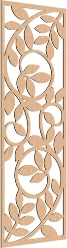 Vista 89 de 9 3/8"W x 24 3/8"H x 1/4"T Utica Decorativo Fretwork Madera Paneles de Pared, Abedul