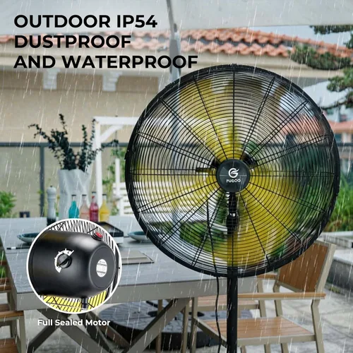 Vista 6 de 5000 CFM 20 "Eco BLDC Motor Potente flujo de aire al aire libre ventilador