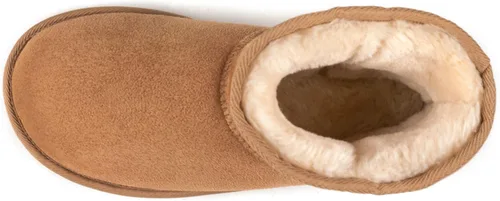 Vista 3 de Zizor Pantuflas cortas acogedoras para mujer, cálidas, de invierno, con forro mullido