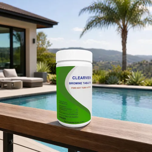 Vista 6 de ClearView Tableta de bromo para spas, tabletas de bromación de 1" para piscinas, 2 libras Desinfectante químico de disolución lenta, olor bajo