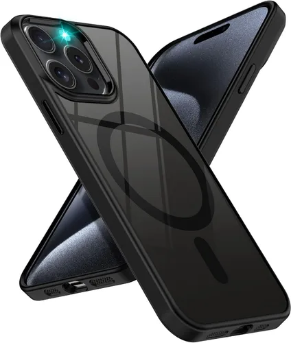 Vista 9 de Funda para iPhone 13 Pro compatible con MagSafe, funda magnética transparente para iPhone 13 Pro con funda protectora delgada a prueba de golpes