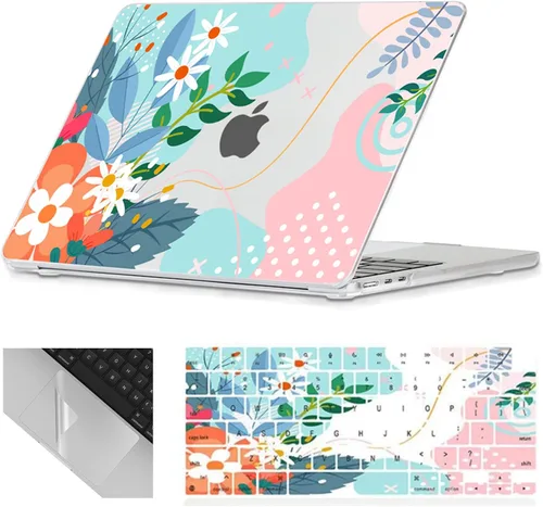 Vista 32 de Se7enline Funda compatible con MacBook Neo de 13 pulgadas 2026 A3404, diseño estético, bonita carcasa rígida femenina, cubierta de teclado