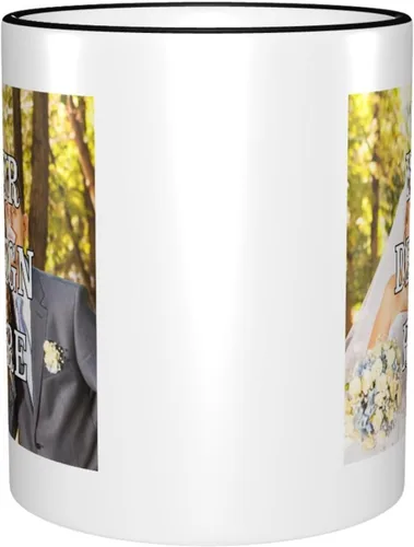 Vista 2 de Taza de café personalizada, tazas personalizadas con logotipo y foto, taza personalizada, diseña tu propia taza de café personalizada, regalos