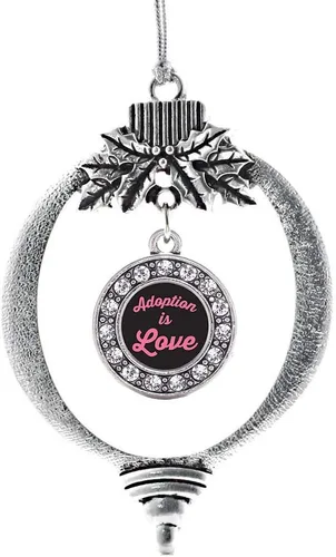 Vista 14 de Inspired Silver - Adorno de cromosoma 21 con dije de círculo de plata con joyas de circonita cúbica