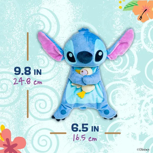 Vista 4 de Manta de acurrucarse de Lilo y Stitch de Disney, de Kids Preferred, Azul
