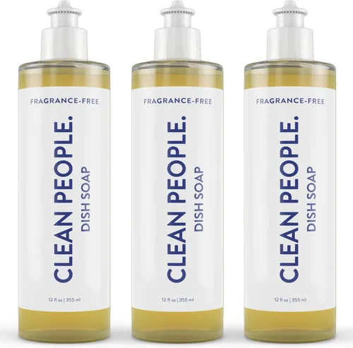 Vista 7 de THE CLEAN PEOPLE - Jabón líquido para platos - Ingredientes limpios y simples - Poder extra de fregado (aroma a cítricos y clavo) 12 fl oz