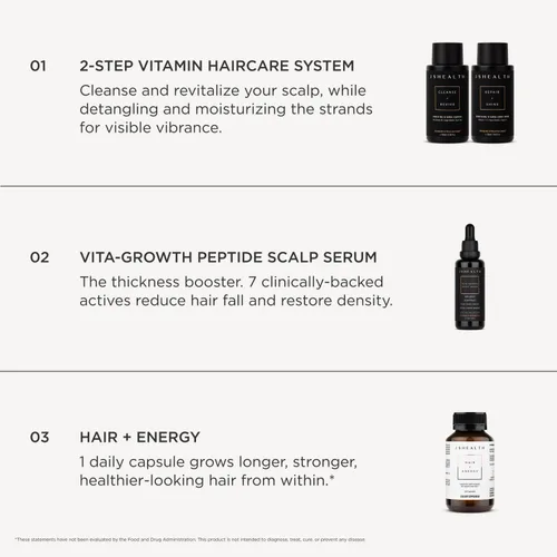 Vista 8 de JSHealth Vitamins Vita-Growth Suero para el cuero cabelludo para la densidad del cabello y vitalidad del cuero cabelludo - Suero para el cabello