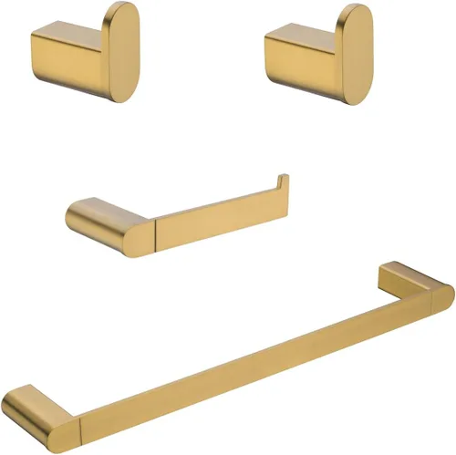 Vista 11 de RANDOM Toallero dorado cepillado de 9 pulgadas, toallero dorado para baño, toallero de cocina y paños de cocina, toallero de acero inoxidable SUS304
