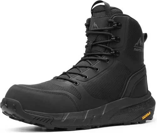 Vista 10 de NORTIV 8 Botas de trabajo ligeras con punta compuesta para hombre Coyote